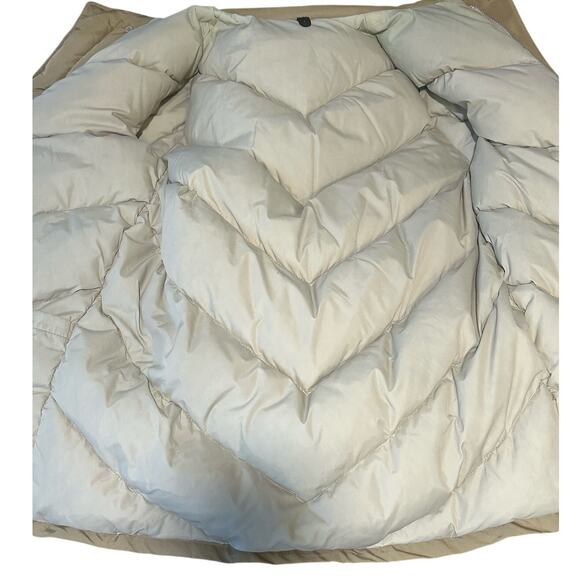 Woolrich Arctic Goose Down Filled Parka Coyote Fur Tan Men's Size L-Excellent - Picture 9 of 13